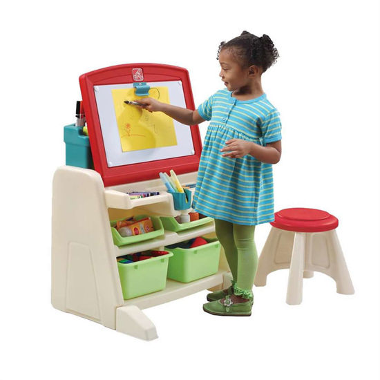 Picture of Flip & Doodle Easel Desk with Stool