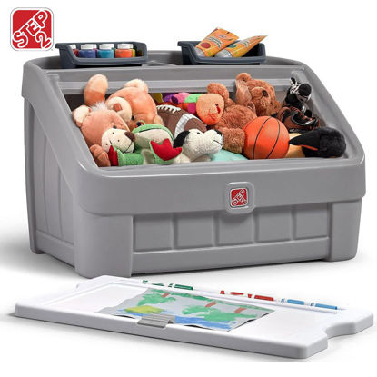 Picture of 2-in-1 Toy Box & Art Lid - Grey