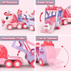 Picture of Toy Cars for Toddlers Girls 5 in 1 Carrier Truck Toy for Kid Girls Transport Vehicles with Light & Music