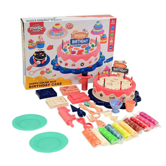 Picture of Magic Dough happy color mud birthday cake