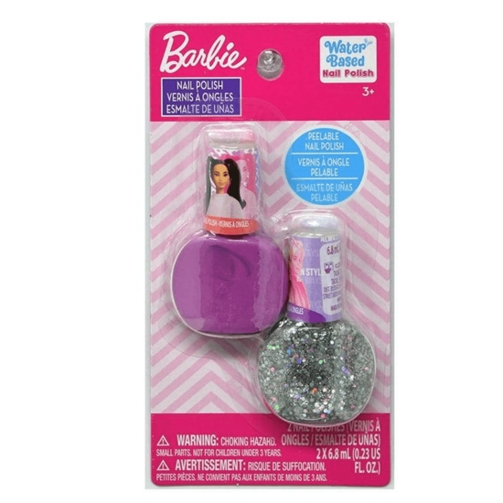 Picture of 2 PK Nail Polish Non Toxic - Barbie