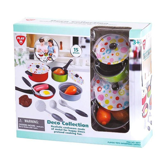 Picture of playgo 15 pcs cookware