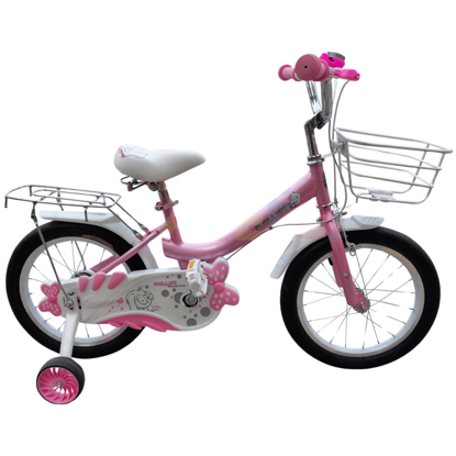 Picture of BICYCLE 16" PINK W/ SIDE WHEEL & BASKET