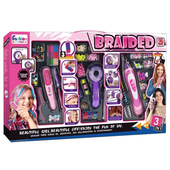 Picture of Braiding and hair decoration set 3 in 1