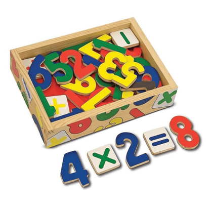 Picture of Wooden Magnetic Numbers