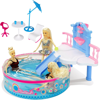 Picture of Set of dolls in the pool with swimsuits