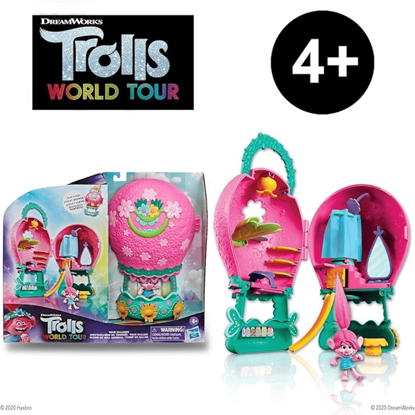 Picture of DreamWorks Trolls World Tour Tour Balloon, Toy Playset with Poppy Doll, with Storage and Handle for On-the-Go Play