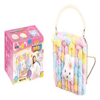 Picture of Set Cartera Bolso Pompom Manualidades Estilo - Toy Store