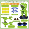 Picture of Dinosaur Shooting Toy, Shooting Toy Children, with 2 Dinosaur Air Pump Guns