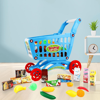 Picture of trolley toy Children's simulation supermarket shopping set