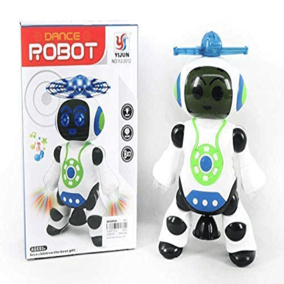 Picture of Dancing Robot with Music, 3D Flashing Lights,360 Degree Rotation Toy Robot for Kids