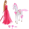 Picture of Fairytale doll with a horse- light and sound functions
